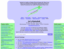 Tablet Screenshot of laohamutuk.org